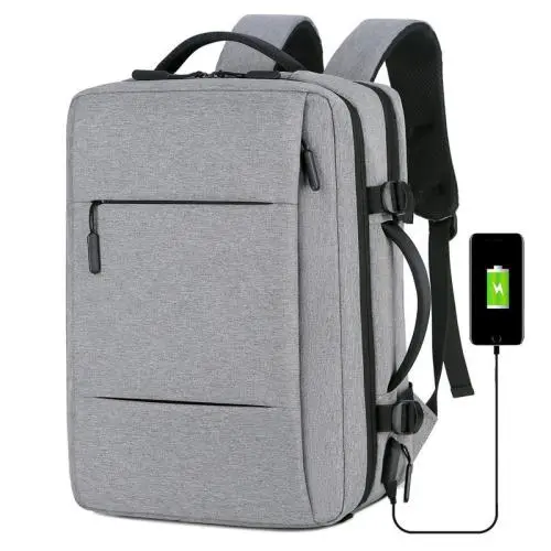 Hot Selling 17-Inch Oxford Travel Laptop Backpack Waterproof Multi-Layer Expandable Custom Logo for Computer Bag