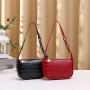 2021 Korean Alligator Underarm Zipper Bag China Wholesale PU Ladies Shoulder Bag Fashion Women's Shoulder Bag
