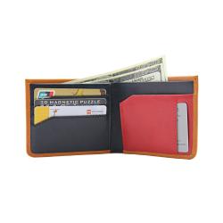 New design genuine leather men wallet with logo wallet gift for men