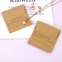 High End Emboss Microfiber Envelope Necklace Earring Storage Bag Envelope Jewelry Microfiber Dust Pouch