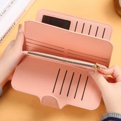 Korean Wallet Women's Long Multi-function Wallet Women's Leather Clutch Multi-Card Slots carteras para mujer