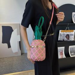 Manufacturers hot new multi-color can be customized Pineapple shaped Crossbody Purse