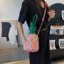 Manufacturers hot new multi-color can be customized Pineapple shaped Crossbody Purse