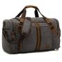 Wholesale Large Canvas overnight duffle bag with Shoe Compartment Gym Travel Canvas sports fitness bag storage bag for men