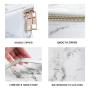 Marble 3pcs Makeup Bags Portable Travel Cosmetic Bag Waterproof Multifunction Case for Girl Women