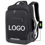 luxury carry on rucksack bagpack back pack with usb charge mochila de viaje black smart travel laptop backpacks bag for men