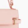 2024 Trendy Elegant Ladies Hand Bags Light Pink Womens Messenger Bags Vegan Leather Saffiano Flap Custom Logo Women Handbags