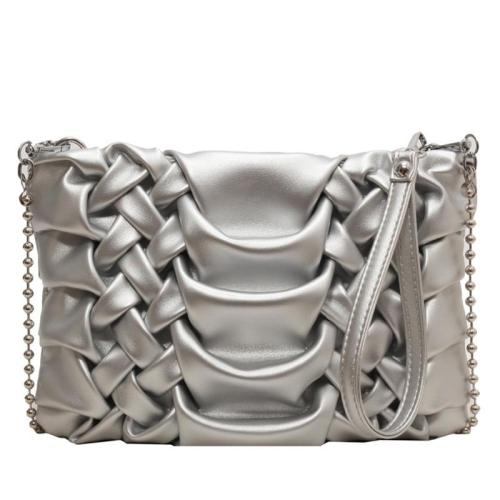 HR622 Women's Bag New Fashion Design PU Weaving Crossbody Bag Ladies Luxury Shoulder Daily Pairing Girls' Retro Square Bag