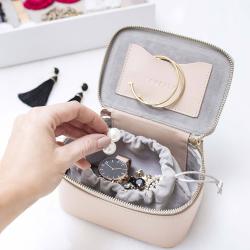 Small Travel Organizer Portable Storage Case for Rings Earrings Necklace Promotional Gift Jewelry Case