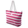 Gelory Handbag For Women Big Size Tote Ladies Casual 4colors Stripe Pattern Canvas Traveling Beach Shoulder Bag