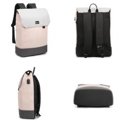 LOVEVOOK RPET Custom Women Men Backpack Teenager School Laptop Rucksack 15.6 Inch Anti-Theft Travel Bag Outdoor Travel Backpacks