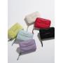 Custom Logo Fashion Ladies Wallet PU Leather Card Holder New Embroidered Quilted Zipper Pouch Wallet For Women