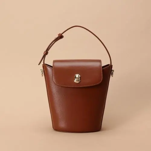 Luxury Women Shoulder Bags PU Leather Customize Logo Ladies Bucket Bags Handbags For Girls