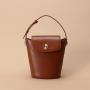 Luxury Women Shoulder Bags PU Leather Customize Logo Ladies Bucket Bags Handbags For Girls
