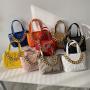 Causeal Tote 2024 new style OEM  Luxury Designer women Stripes  Bags  Female design Shoulder Bags factory Custom logo