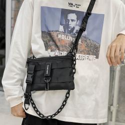 Spring 2021 new street cross-body bag men and women fashion brand small bag casual personality hip hop shoulder bag fashion dual