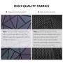 LOVEVOOK fashion PU leather girls daypacks Wholesale reflective travel bag luxury Geometric Luminous school backpacks for women