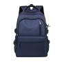 2024 New Solid Color Men's and Women's Business Backpack College Student Minimalist Fashion Backpack
