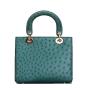 OEM ODM Designer Branded Style Luxury Fashion Quality Genuine Ostrich Skin Leather Small Mini Women Lady Crossbody bags handbag