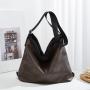 Large capacity retro backpack single shoulder tote bag soft leather crossbody bag ladies large handbags