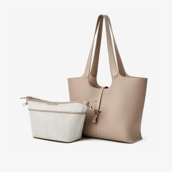 Wholesale Customize PU Leather Handbag Fashion Women's Large Capacity Shoulder 2024 Trending Fashion Tote Bag