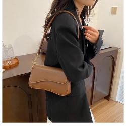 Popular women's bag pu leather woman purses shoulder bag handbag ladies fashion sling bags