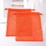 Custom Logo Label Nylon Mesh Drawstring Bag For Skincare Packing Wholesale Nylon Mesh Net Bag