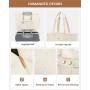 LOVEVOOK Lightweight fits 17 in Work Tote Bag Waterproof HandBag with Luggage Strap School Business Travel Laptop Bag for Women