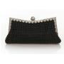 HR342 Aluminum Bead Lock Buckle Color Ding Satin Clutch Bag Sheet Evening Handbag Rhinestone Evening Dress Celebrity Banquet Bag