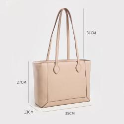 2023 New Arrival Customized Womens Tote Bags Soft Pu Leather Large Shopper Bag Business Ladies Tote Bag With Pockets And Zipper