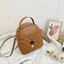 2024 Ladies bag Backpack Single Strap Fashionable Joker Break Schoolbag with Chain Decoration Portable Wholesale for Women