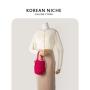 Large Capacity Cotton Rope Material Soft Portable Handbag Shoulder Bag With Design Shopping Bags Women Shoulder
