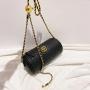 2024 Custom Luxury Leather Crossbody Bag For Fashion Women With Two Balls Shoulder Chain