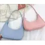 Designer Women Custom Sling Bags Pu Leather Contrasting Color Bag Splicing Texture Flow Heart Chocolate Handbag