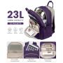 LOVEVOOK wholesale unisex quilted bags large capacity 15.6 17inch USB office school business women man travel laptop backpack