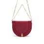Wholesale OEM ODM Women Saddle Bag Fashion Vegan Leather Cross Body Bag With Chain Ladies Shoulder Bags