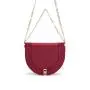 Wholesale OEM ODM Women Saddle Bag Fashion Vegan Leather Cross Body Bag With Chain Ladies Shoulder Bags