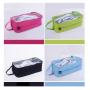 ZR545 Unisex Sport Shoe Packing Bag Oxford Bag One Side Clear Zipper And Handle Dust-proof Waterproof Oxford Storage Bag Travel