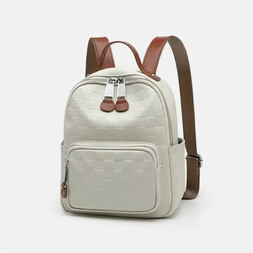 Women Leather Backpack  Female Back Pack for Girls School Bags Travel Bagpack Ladies Bookbag