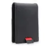rfid blocking genuine leather carbon fiber wallet with strap men's thin bifold wallet with metal money clip