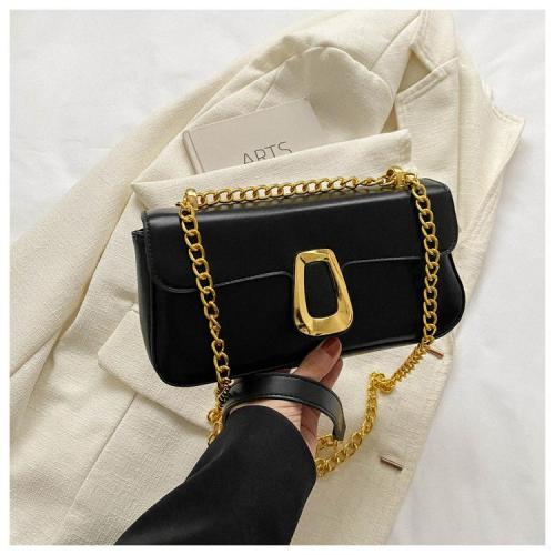 High-quality simple pure color chain bag women's bag 2024 summer new design single shoulder diagonal crossbody bags