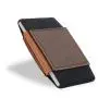 Customized leather mini card holder smart wallet leather rfid blocking slim card holder for men