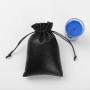 Popular High Quality Leather Pouch For Charger Super Soft Leather Gift Packaging Drawstring Bag