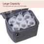 Multi-Function Breastmilk Cooler Bag & Lunch Bag Small Mini Cooler  Black For 6 Cans Included Breast Pump Bag With Cooler