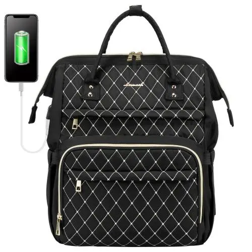LOVEVOOK custom 15.6 17in computer bags large capacity office work quilted university travel laptop backpacks bag for women