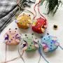 Customr Tote bag seven star ladybug doll pendant portable decorative zipper chain niche design plus logo