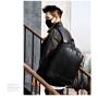 ZR632 Men Computer Backpack Laptop Bag USB High Quality PU Zipper Customizable Logo Backpack Business Schoolbag Outdoor Sports