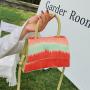 New trendy one shoulder gradient color halo dyed crossbody bag