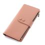 Ladies Korean Solid Zipper Long Wallets Student Mobile Phone Wallet Large-capacity Buckle Coin Purse carteras para mujer