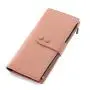 Ladies Korean Solid Zipper Long Wallets Student Mobile Phone Wallet Large-capacity Buckle Coin Purse carteras para mujer
